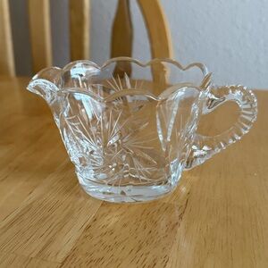 Antique American Brilliant Cut Glass Creamer